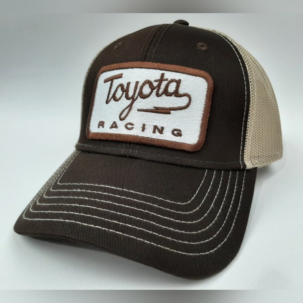 Toyota Racing TRD Motorsports Retro Vintage 80s Style Trucker Patch Hat Cap Grmn - Picture 10 of 10